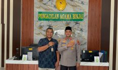 Kapolres Binjai Bersama PJU Jalin Sinergi dengan Ketua Pengadilan Agama Binjai