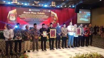 KPU Sumut Tetapkan Nomor Urut Pasangan Cagubsu dan Cawagubsu, No 1 Bobby-Surya dan No 2 Edy Rahmayadi-Hasan Basri