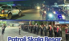 Patroli Skala Besar KRYD, Batalyon A Pelopor Satuan Brimob Poldasu Hadir Jaga Kondusifitas Belawan