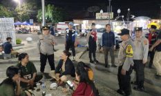 Cegah Kriminalitas dan 3C, Polres Tapteng Gelar Patroli Blue Light di Sejumlah Titik Rawan