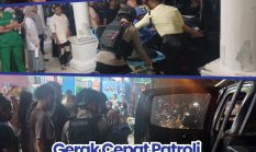 Gerak Cepat Patroli Brimob Polda Sumut Evakuasi Korban Laka Lantas di Jalan William Iskandar