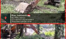 Ekskavator dan Rakit PETI Bebas Merusak Alam di Desa Geringging Sentajo, Belum Ada Tindakan Kapolres Kuansing?