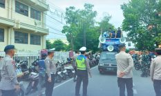 Siaga Humanis May Day 2026, Satuan Brimob Polda Sumut Kawal Ribuan Buruh di Gedung Pardede Hall Medan