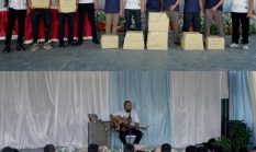 Karutan Kelas IIB Dumai, Enang Iskandi Serahkan Hadiah pada Puncak HKBP Ke 62