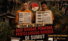Sepekan Gempur Narkoba Tanpa Henti, Polda Sumut Ungkap 344 Kasus Narkoba, 433 Tersangka