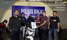 Team Khusus Anti Begal 1.1 Polres Binjai Amankan Sepeda Motor Hasil Curian di Kabupaten Langsa, Aceh