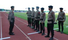 Jelang Laga Filipina Vs Australia, Gegana Brimob Polda Sumut Sterilisasi Stadion Madya