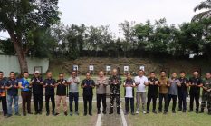 Kapolres Bersama Forkopimda Binjai Gelar Latihan Menembak