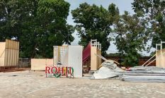 Kabupaten/Kota Mulai Bangun Stand di Lokasi Astaqa MTQ Riau di Teluk Kuantan