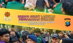 Pengamanan Humanis Warnai Aksi Penyampaian Aspirasi Mahasiswa di Gedung DPRD Sumut
