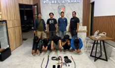 Timsus Geng Motor Polres Asahan Amankan Remaja Diduga Terlibat Tawuran Bersenjata