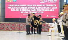 Kapolda Sumut Pimpin Upacara Pemuliaan Nilai-Nilai Tribrata, Perkuat Integritas Personel