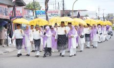 Bupati Siak Afni Pimpin Kafilah Pawai Ta’aruf MTQ Ke-44 Riau di Kuansing