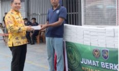 Jumat Berkah, Kepala Rutan Dumai Berikan Nasi Kotak Kepada Warga Binaan