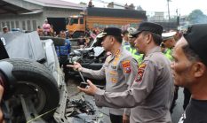 Tabrakan Beruntun di Sibolangit, Polisi Evakuasi Korban dan Pulihkan Arus Lalu Lintas