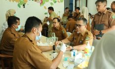 Peduli Kesehatan, Dinkes P2KB Cek Kesehatan Gratis ASN Diskominfo Siak