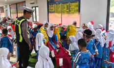 Sat Lantas Polres Pelabuhan Belawan Kenalkan Polisi sebagai Sahabat Anak Sejak Usia Dini