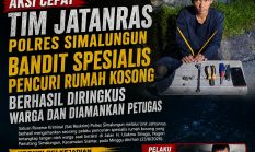 Gerak Cepat Jatanras Simalungun, Bandit Spesialis Rumah Kosong Diringkus