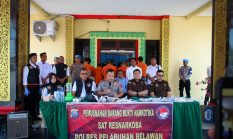 Polres Pelabuhan Belawan Musnahkan Barang Bukti Narkoba
