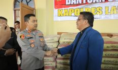 Kapolres Langkat Salurkan Bantuan Material untuk Pembangunan Gereja HKBP Bukit Mas Besitang