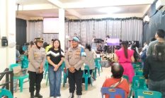 Kapolsek Binjai Dampingi Jemaat Ibadah di Gereja El Saddai
