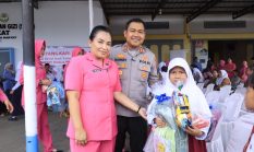 Kapolres Langkat Santuni Anak Yatim, Wujud Kepedulian Polri untuk Masyarakat