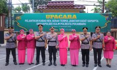 Kapolresta Pekanbaru Pimpin Pelantikan Kabag Ren dan Sertijab Kasat Samapta serta Kapolsek Kulim