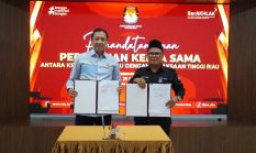 KPU Riau dan Kejati Riau Perkuat Sinergi, Tandatangani Perjanjian Kerja Sama