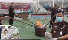 GWI Soroti Pemusnahan Barang Bukti Secara Tertutup oleh Kejari Rohul