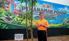 Green Policing, Kapolda Sumut Pimpin Penanaman Pohon di Mapolda
