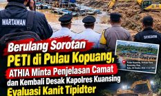 Media Berulang Kali Soroti PETI di Pulau Kopuang!! Athia Minta Camat Transparan dan Minta Kapolres Evaluasi Jabatan Kanit Tipidter!